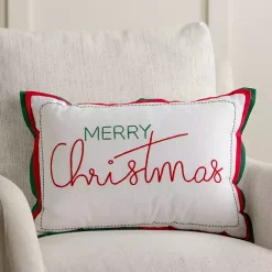 Pillows>Kirklands Home Merry Christmas Double Flange Pillow