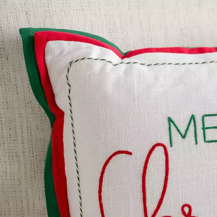 Pillows>Kirklands Home Merry Christmas Double Flange Pillow
