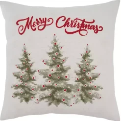 Pillows>Kirklands Home Merry Christmas Pine Trees Pillow