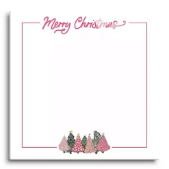 Christmas Art & Wall Decor>Kirklands Home Merry Christmas Pink Trees Dry Erase Board