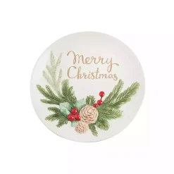 Kirklands Home Merry Christmas Round Serving Platter Sale