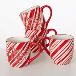 Christmas Dining & Entertaining>Kirklands Home Merry Christmas Script Mugs, Set of 2