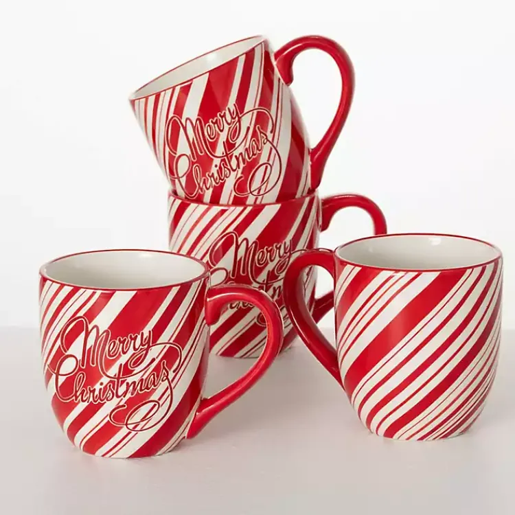 Christmas Dining & Entertaining>Kirklands Home Merry Christmas Script Mugs, Set of 2