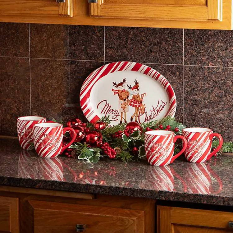 Christmas Dining & Entertaining>Kirklands Home Merry Christmas Script Mugs, Set of 2