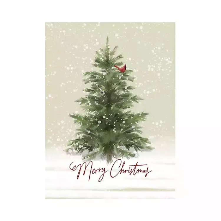Christmas Art & Wall Decor>Kirklands Home Merry Christmas Woodland Canvas Print, 24x32 in.
