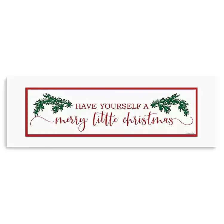 Christmas Art & Wall Decor>Kirklands Home Merry Little Christmas Pine Canvas Print