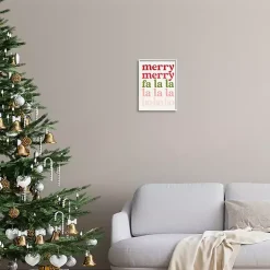 Christmas Art & Wall Decor>Kirklands Home Merry Merry Fa La La Wall Plaque