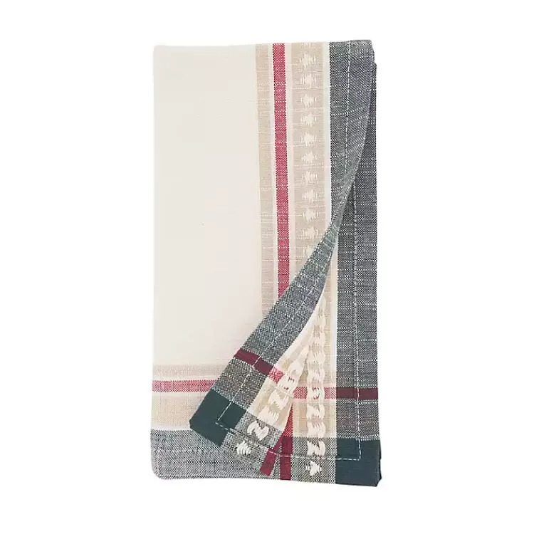 Kirklands Home Merry Pines Cotton Napkins, Set of 4 Discount