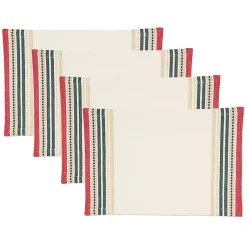 Kirklands Home Merry Pines Cotton Placemats, Set of 4 Online