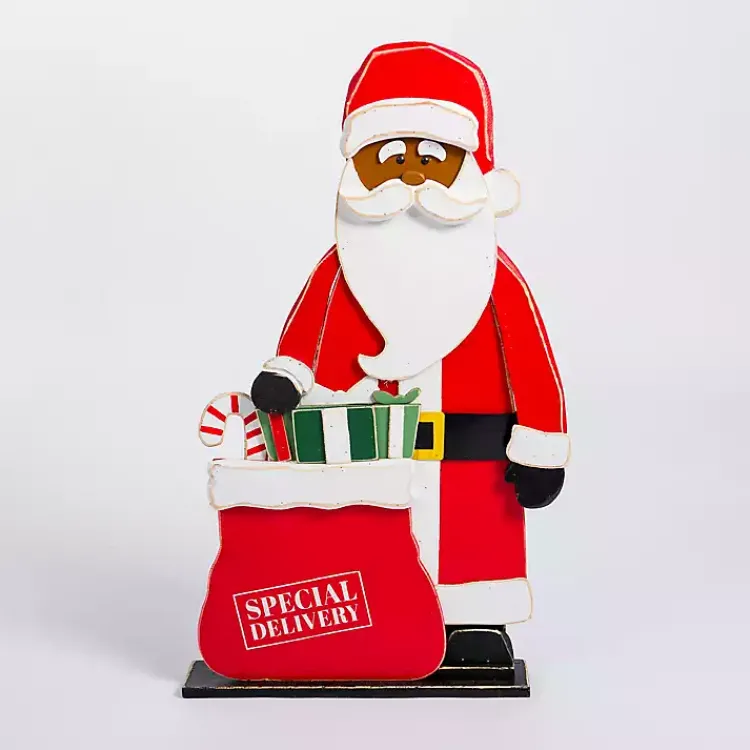 Outdoor Christmas Decorations>Kirklands Home Merry Santa with Presents Porch Figurine