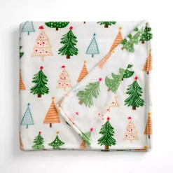 Blankets & Throws>Kirklands Home Merry Trees Plush Throw