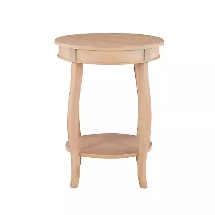 Kirklands Home Merryweather Natural Wood Accent Table Tan Sale