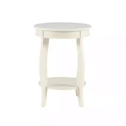 Kirklands Home Merryweather Off White Accent Table Ivory Sale