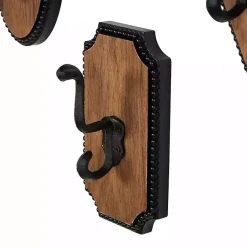 Kirklands Home Metal and Wood Beaded Wall Hooks, Set of 4 Discount