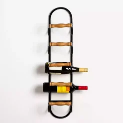 Kirklands Home Metal and Wood Tiered Multi-Use Wall Rack Clearance