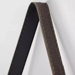 Kirklands Home Metal Circle Wall Shelf with Leather Strap Outlet