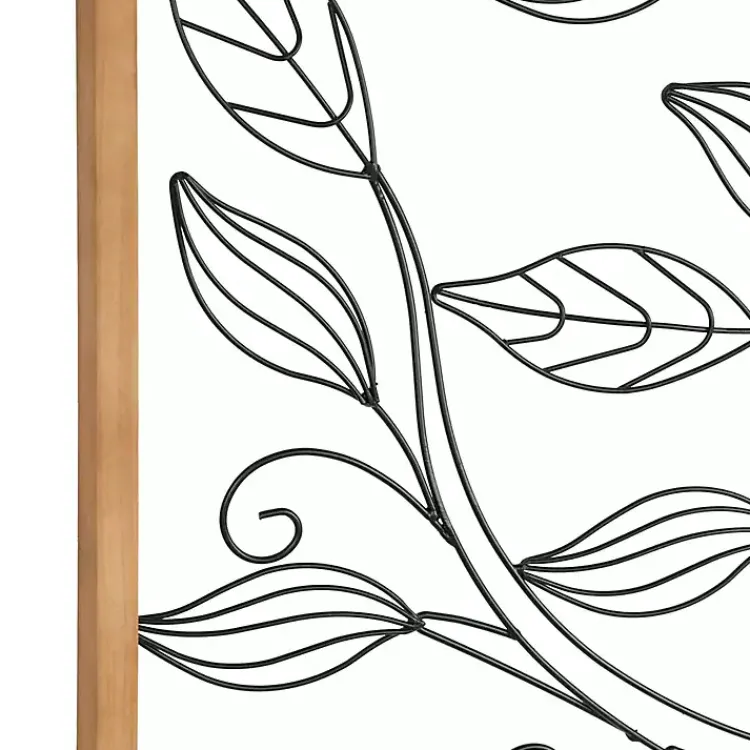 Kirklands Home Metal Wire Tree Panel Wall Plaques, Set of 3 New