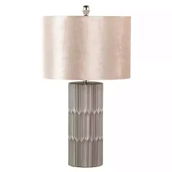 Kirklands Home Metallic and Champagne Tanya Table Lamp Brown Sale