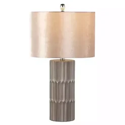 Kirklands Home Metallic and Champagne Tanya Table Lamp Brown Sale