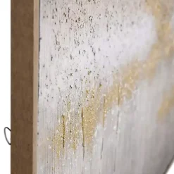 Kirklands Home Metallic Abstract Field Framed Canvas Print Gold Online