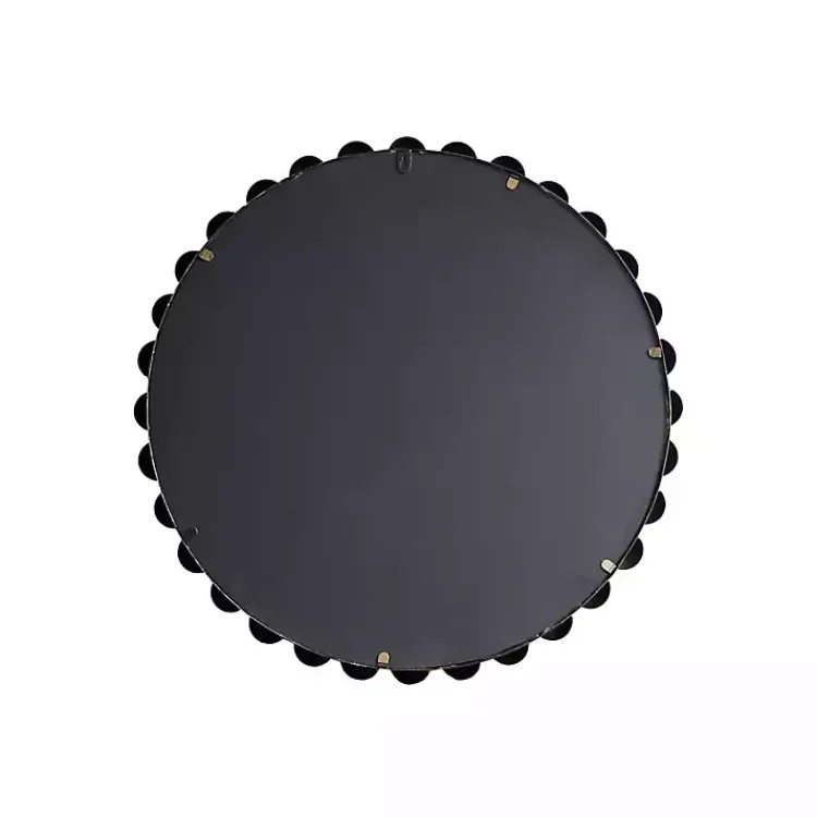 Kirklands Home Metallic Foiled Beaded Wall Mirror, 27 in. Gold