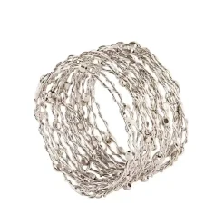Kirklands Home Metallic Gold Wire Napkin Rings, Set of 4 Clearance