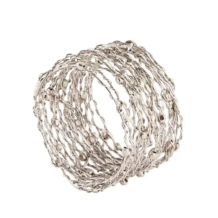 Kirklands Home Metallic Gold Wire Napkin Rings, Set of 4 Clearance