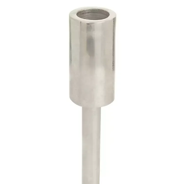 Candle Holders>Kirklands Home Metallic Loop Base Taper Candle Holders, Set of 3 Silver