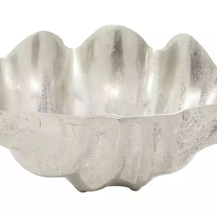 Decorative Bowls & Jars>Kirklands Home Metallic Shell Bowl Silver