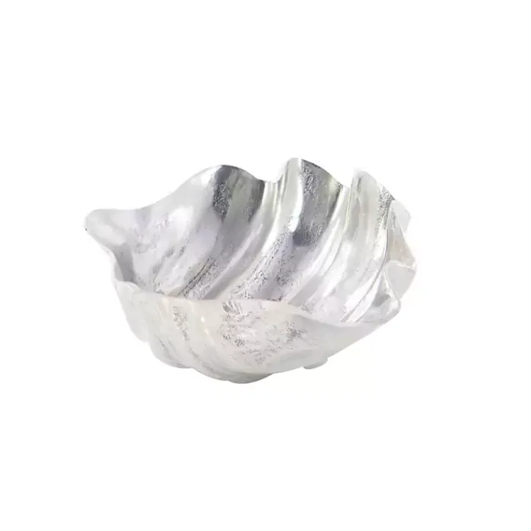 Decorative Bowls & Jars>Kirklands Home Metallic Shell Bowl Silver