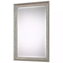 Kirklands Home Metallic Silver Textured Frame Wall Mirror Sale
