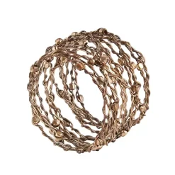 Kirklands Home Metallic Silver Wire Napkin Rings, Set of 4 Best