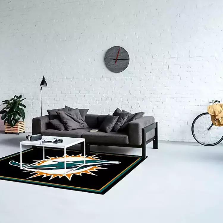 Kirklands Home Miami Dolphins Area Rug, 4x6 Hot