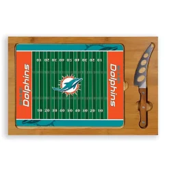 Kirklands Home Miami Dolphins Cutting Board & Knife Set New