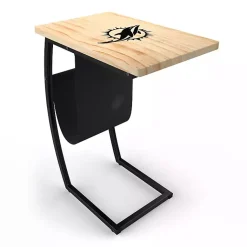 Kirklands Home Miami Dolphins Wood C-Table Tan New