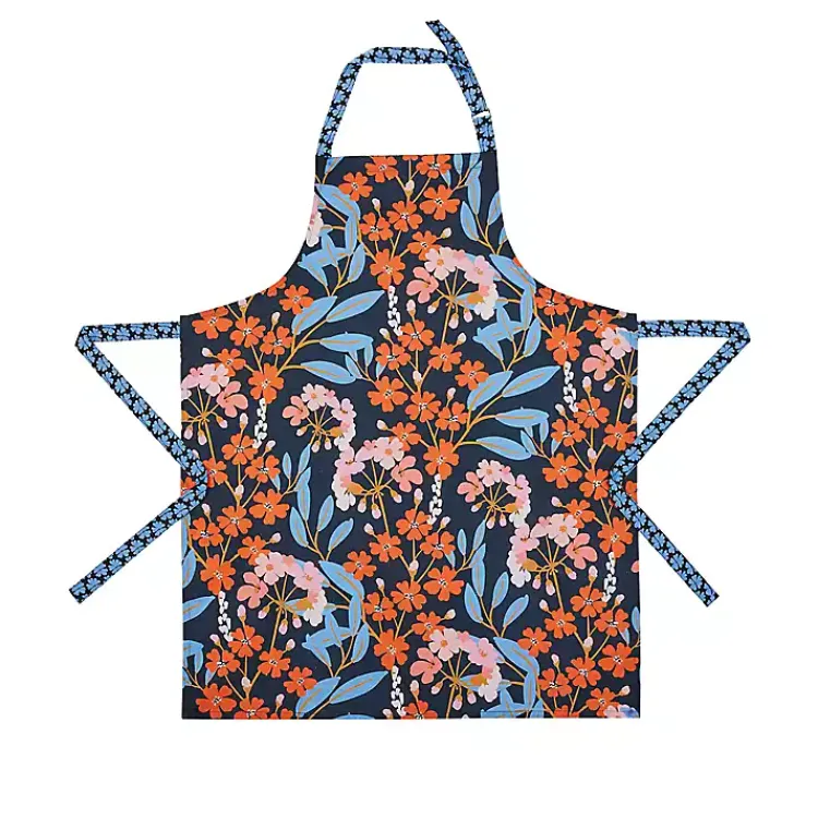 Kirklands Home Midnight Floral Bistro Apron Hot