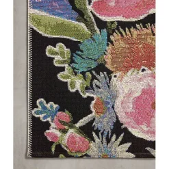 Kirklands Home Midnight Garden Party Indoor/Outdoor Rug, 7x11