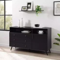 Kirklands Home Midnight Mid-Century Modern Sideboard Best