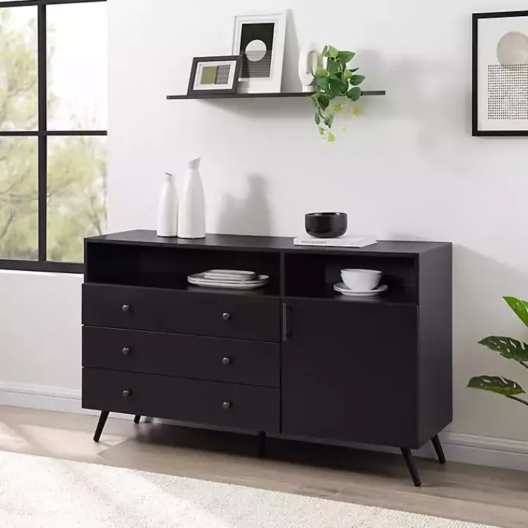 Kirklands Home Midnight Mid-Century Modern Sideboard Best