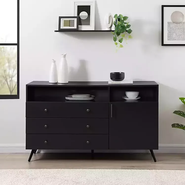Kirklands Home Midnight Mid-Century Modern Sideboard Best