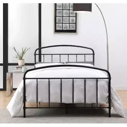Kirklands Home Midnight Vintage Arch Full Bed Frame Black Sale
