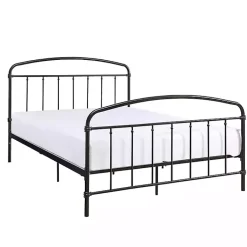 Kirklands Home Midnight Vintage Arch Queen Bed Frame Black New