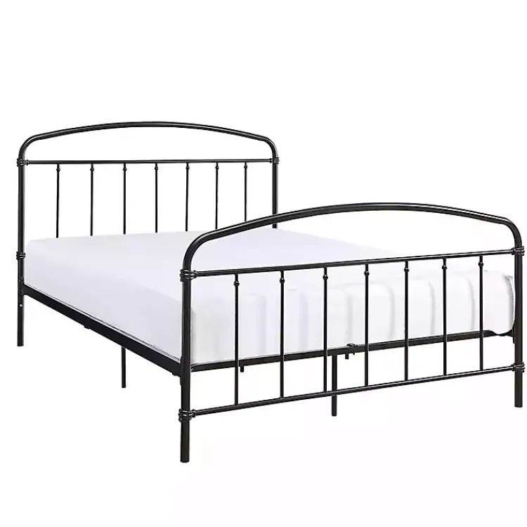 Kirklands Home Midnight Vintage Arch Queen Bed Frame Black New