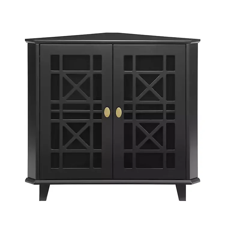 Kirklands Home Mikie Corner Cabinet Black Sale