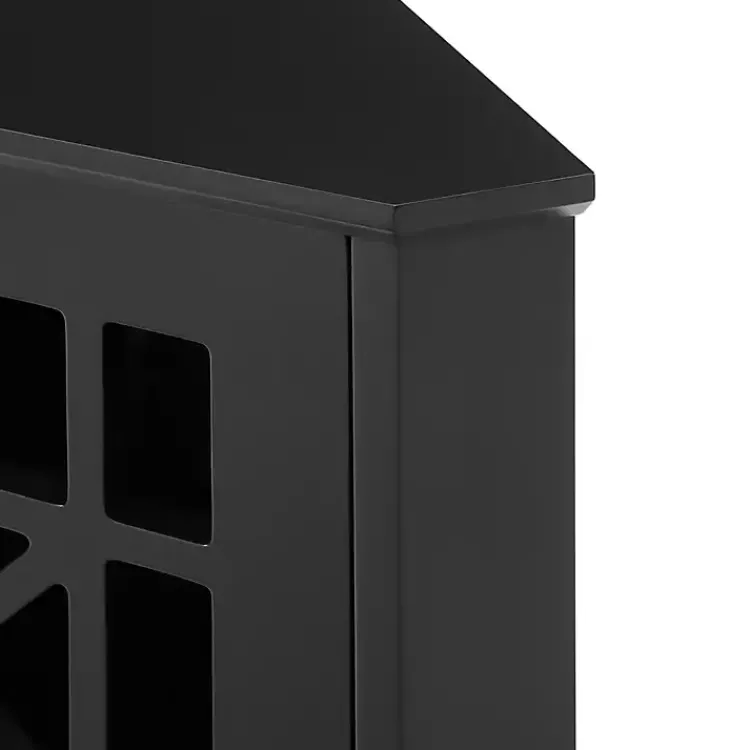 Kirklands Home Mikie Corner Cabinet Black Sale