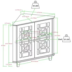 Kirklands Home Mikie Corner Cabinet Black Sale