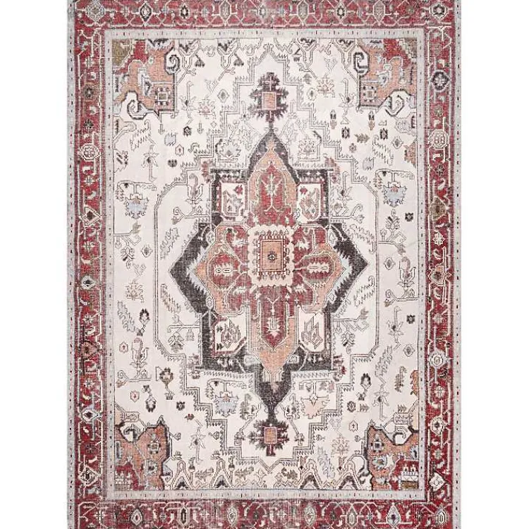 Kirklands Home Miley Traditional Medallion Washable Area Rug, 5x8 Online