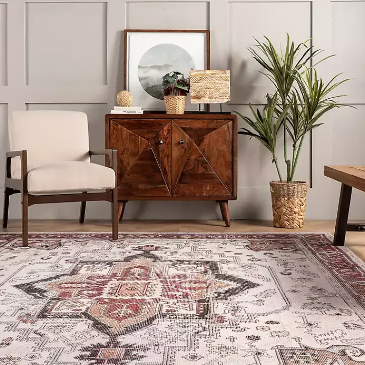 Kirklands Home Miley Traditional Medallion Washable Area Rug, 5x8 Online