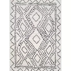 Kirklands Home Millie Dotted Diamond Area Rug, 5x8 Discount