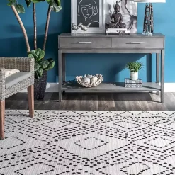 Kirklands Home Millie Dotted Diamond Area Rug, 8x10 Online